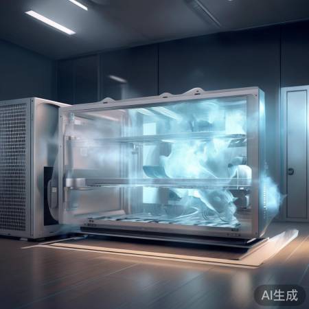 空调制冷循环，室内清凉循环。