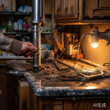 冬季燃气管道堵塞，清理解决。