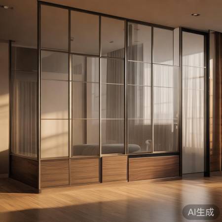 玻璃隔断分隔空间,保持通透感