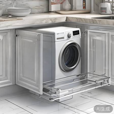 橱柜拉篮不适宜洗衣机放置