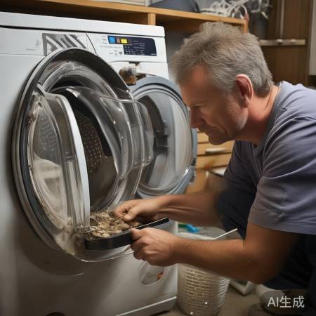 洗衣机故障F8，进水阀堵塞清理