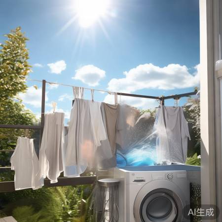 阳台洗衣机,晾晒节水又节能
