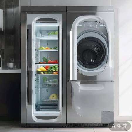 新型家电:洗衣机冰箱结合体,轻