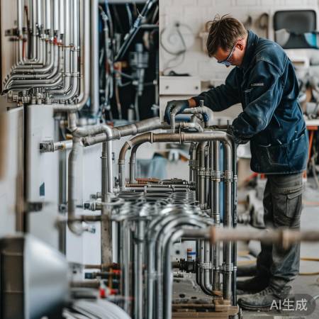 壁挂炉管道安装,检查密封,合理