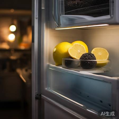 柠檬片除味，活性炭吸附，冰箱清