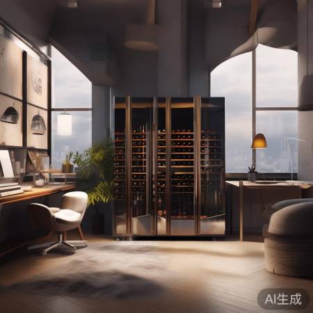 “办公室红酒柜,温馨生活小物”