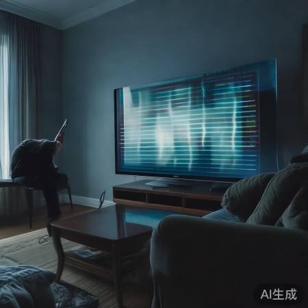 电视信号问题导致格子线