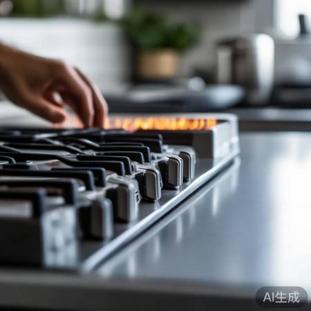 老板燃气灶火力易调，清洁方便