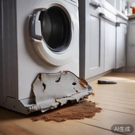 洗衣机减震垫老化，嗡嗡声检查
