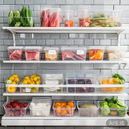 食物分类储藏，防交叉感染