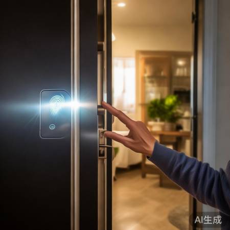 松下指纹锁,一按即开