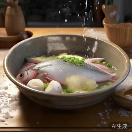 腌制鱼儿，入味30分钟