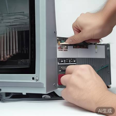 电视内部开关胶带遮住