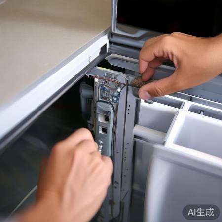 检查冰箱电路,摇灯座去尘。