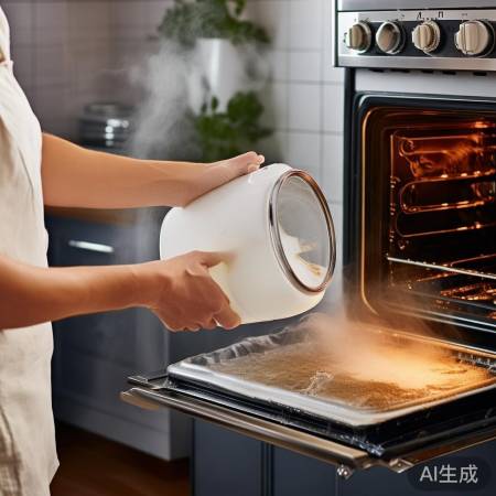 热水白醋,油污轻松脱落