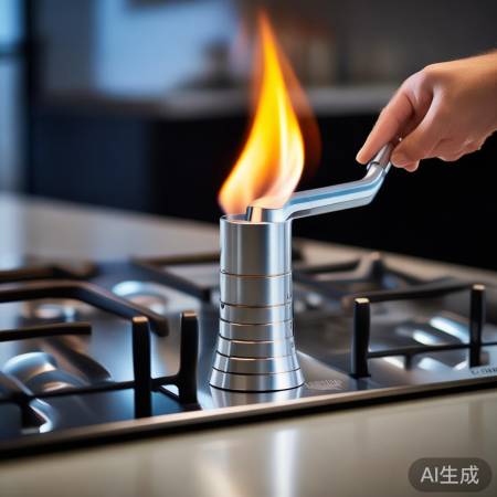 燃气灶接头灵活，调节轻松自如
