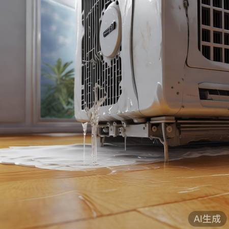 中央空调边盒漏水源因