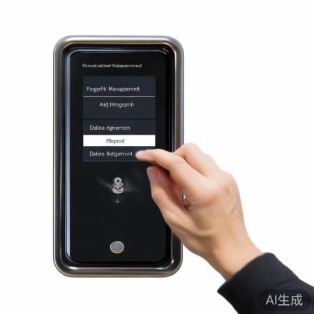 操作德科指纹锁，删除指纹