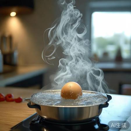 煮鸡蛋，观察火候