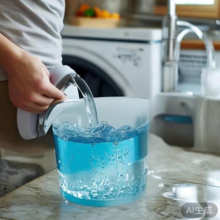 适量软水，勿超洗衣机半桶